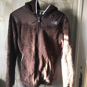 Fuzzy North face zip up